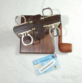 PORTA PIPA LEGNO MASSELLO 4 posti da TAVOLO