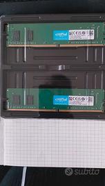 16 Gb (2x8) Crucial DDR4 3200
