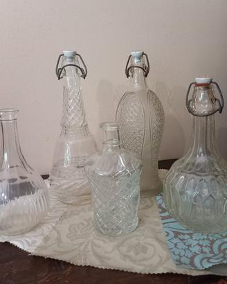 set bottiglie vintage