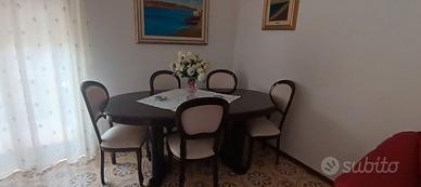 Tavolo e 6 sedie stile inglese