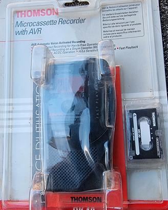 miniregistratore a microcassette vintage