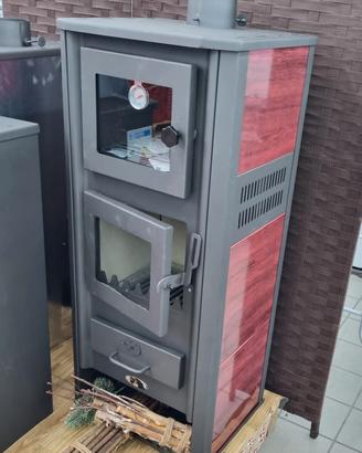 Stufa a legna 12kw con Forno Termostato NUOVE 