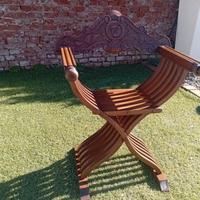 Sedia Savonarola poltrona antiquariato