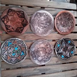 Piattini decorativi in rame