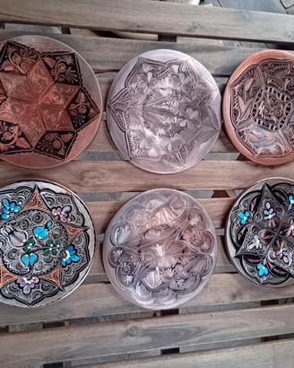 Piattini decorativi in rame