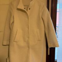 Cappotto donna in panno color panna RAGNO, tg S