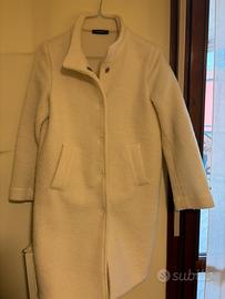 Cappotto donna in panno color panna RAGNO, tg S
