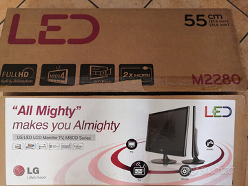 Monitor TV 22 pollici LG Led M2280 Full HD