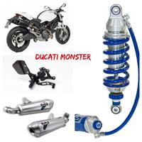 Ducati Monster accessori scarico mono freni leve