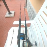 due canne da tonno nuove