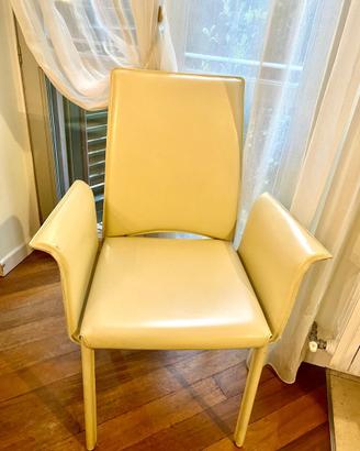 6 Sedie Tonin casa imbottite pelle/ecopelle