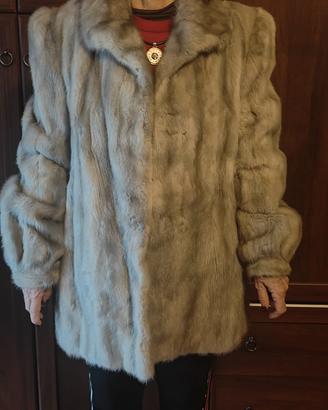 Pelliccia visone grigio sartoriale – Taglia S/M –