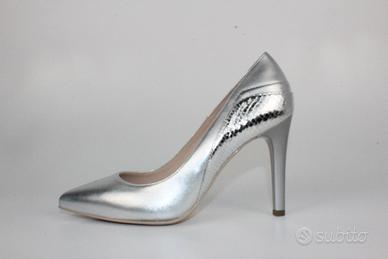 scarpe décolleté argento 