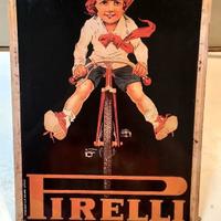 PIRELLI - Targa Pubblicitaria in Metallo - 24 x 34