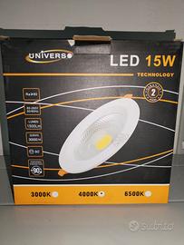 Faretto incasso 15W tondo