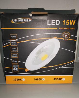 Faretto incasso 15W tondo