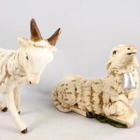 presepe pastore 30 cm capre animali cartapesta