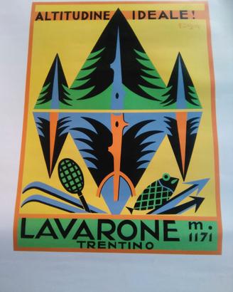 manifesto/poster pubblicitario turistico vintage