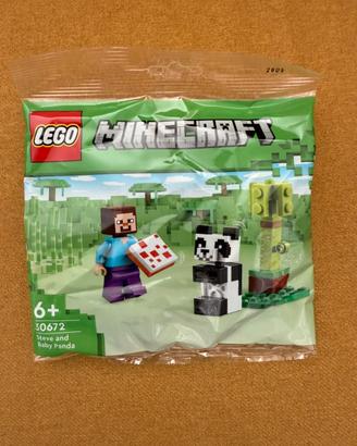LEGO Minecraft 30672 – Steve e Baby Panda
