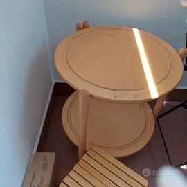 tavolino con rotelle