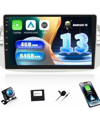 SIXWIN 4+64G Autoradio Android 13 con CarPlay/Andr