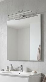 Lampada Led Specchio Armadio Cromata 30 cm  Nuova