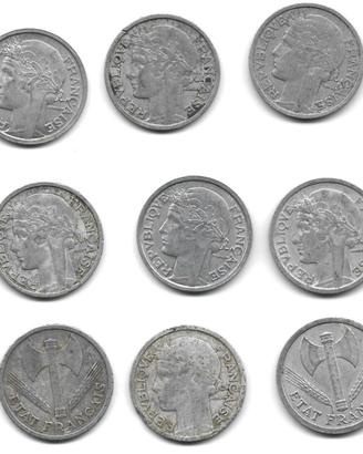 Francia 2 Francs vari anni