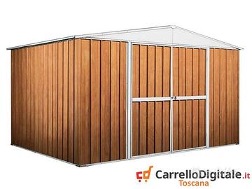 Box in lamiera di Acciaio 360x260cm fin legno