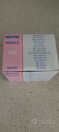 100 Aghi 18G Materiale sanitario nuovo