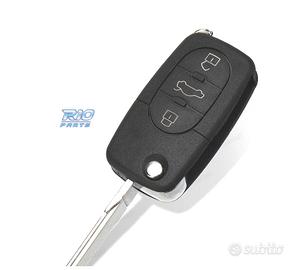 ALLOGGIAMENTO CHIAVE AUDI QUADRATA 3 PULSANTI CON 