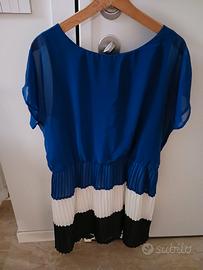 Vestito morbido con gonna plissettata MNG taglia S