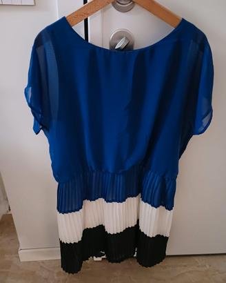 Vestito morbido con gonna plissettata MNG taglia S