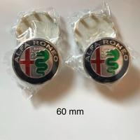 4x pz Kit Tappi Coprimozzo ALFA ROMEO 60mm