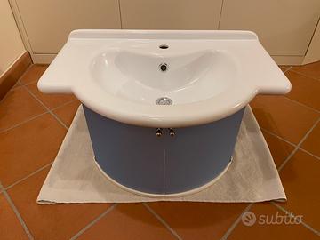 Mobile bagno sospeso - Azzuro e Bianco