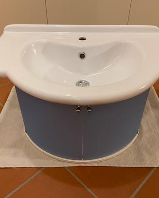 Mobile bagno sospeso - Azzuro e Bianco