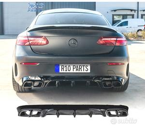DIFFUSORE MERCEDES CLASSE E C238 16- AMG NERO LUCI