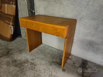 Scrivania in legno di frassino con cassetto 80x50