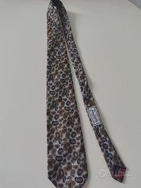 Cravatta Vintage UOMO Anni 70 80 100% Seta