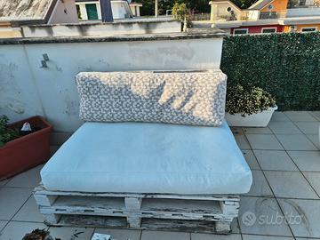 2 Cuscini con schienale per divanetti in pallet