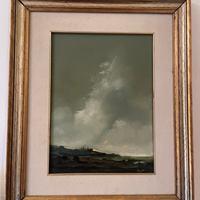 Dipinto firmato olio su tela paesaggio