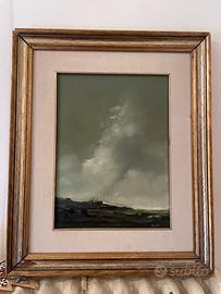 Dipinto firmato olio su tela paesaggio