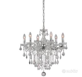 Lampadario con cristalli