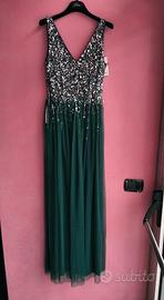 abito lungo verde