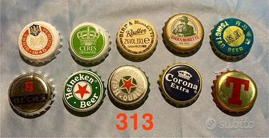 10 Tappi Birre Tutti Diversi da Collezione Privata