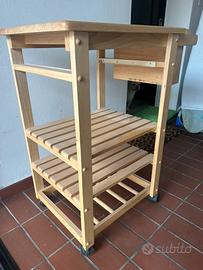 Carrello da cucina IKEA FÖRHÖJA in legno massello