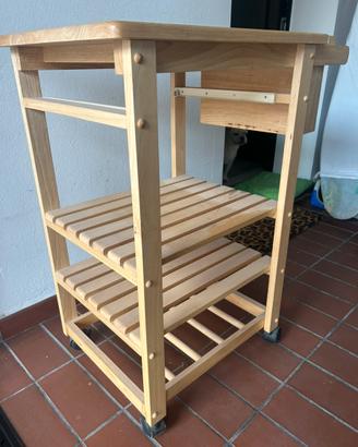 Carrello da cucina IKEA FÖRHÖJA in legno massello