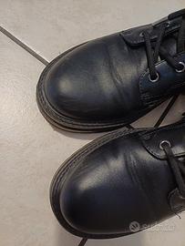 stivaletti biker neri lumberjak