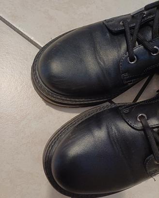 stivaletti biker neri lumberjak