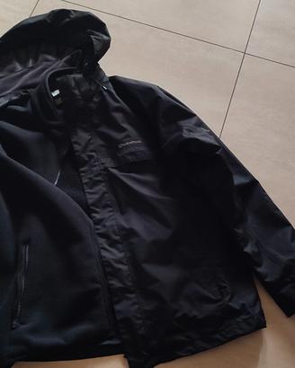 giubbino anti pioggia con imbottitura rimovibile