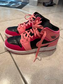 Nike Air Jordan 1 Mid Coral Chalk tg.40